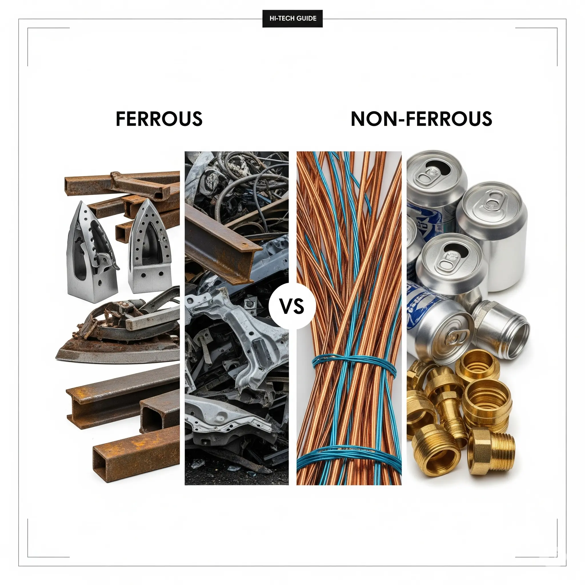 Understanding Ferrous vs. Non-Ferrous Scrap Metals: A Hi-Tech Guide